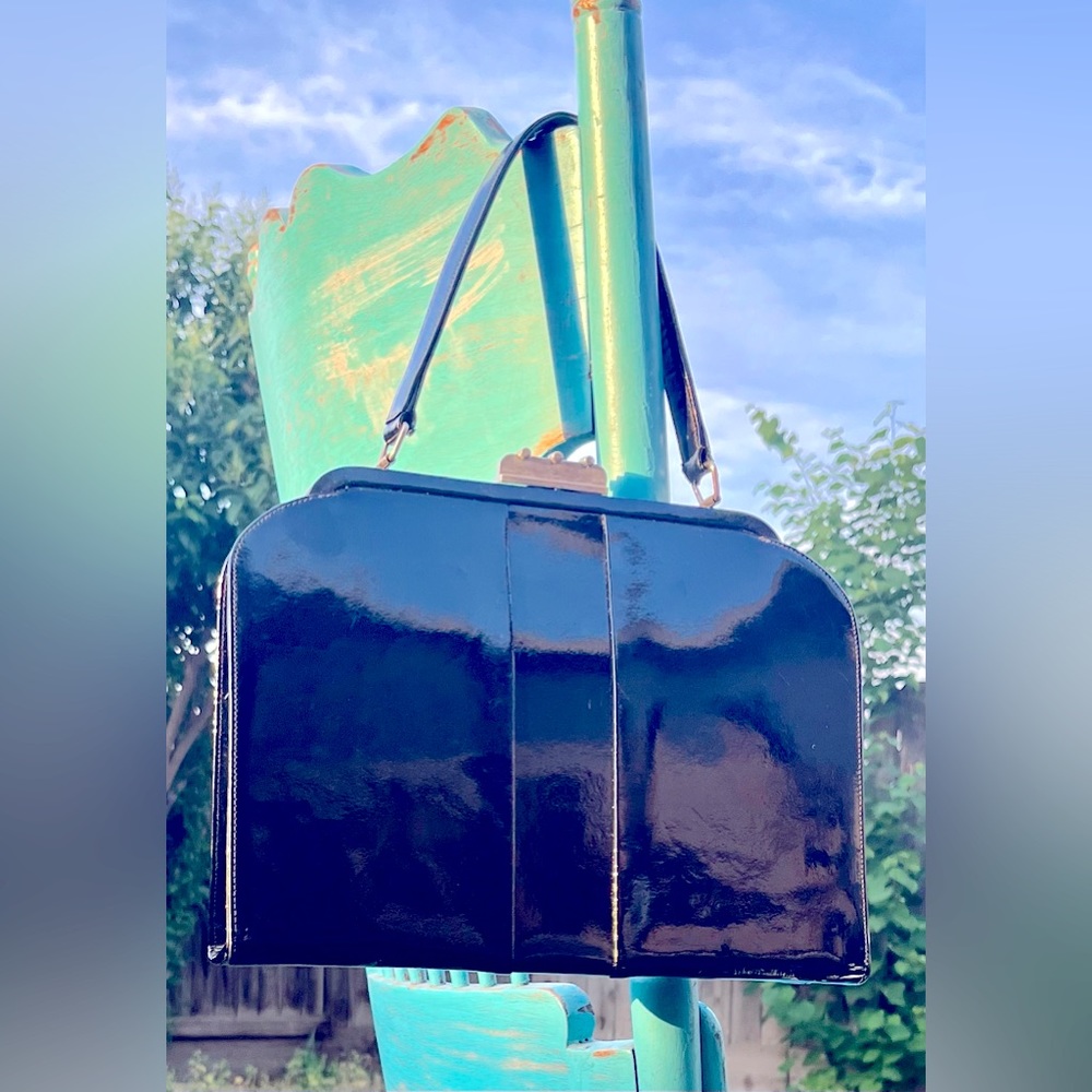 Vintage Patent Leather Handbag